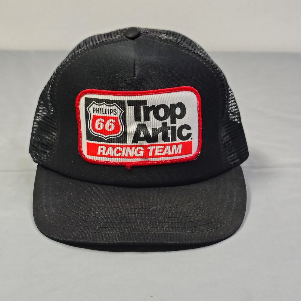 VINTAGE Phillips 66 Top Artic Racing Team Trucker Hat Cap Snap Back‎ OS USA